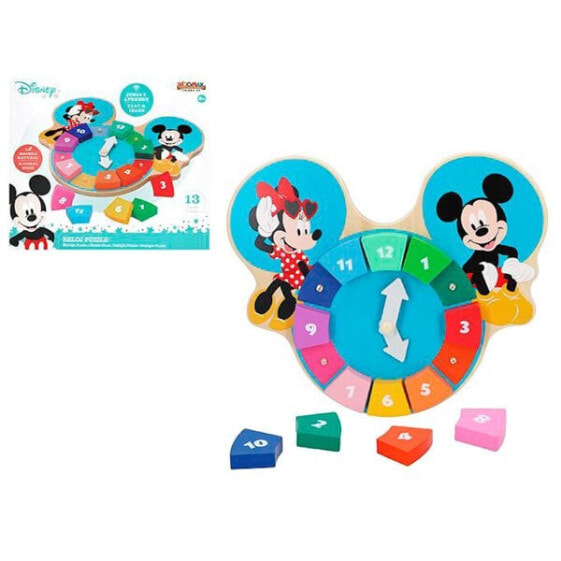 WOOMAX Disney Mickey Wooden Puzzle Clock