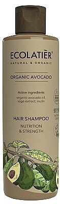 Nährendes und stärkendes Shampoo mit Bio Avocadoöl und Pfefferminzextrakt