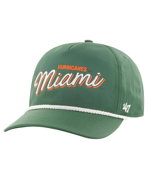 Men's Green Miami Hurricanes Fairway Hitch Adjustable Hat