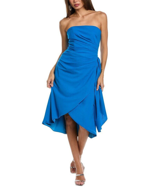 Rene Ruiz Draped Cocktail Dress Women's