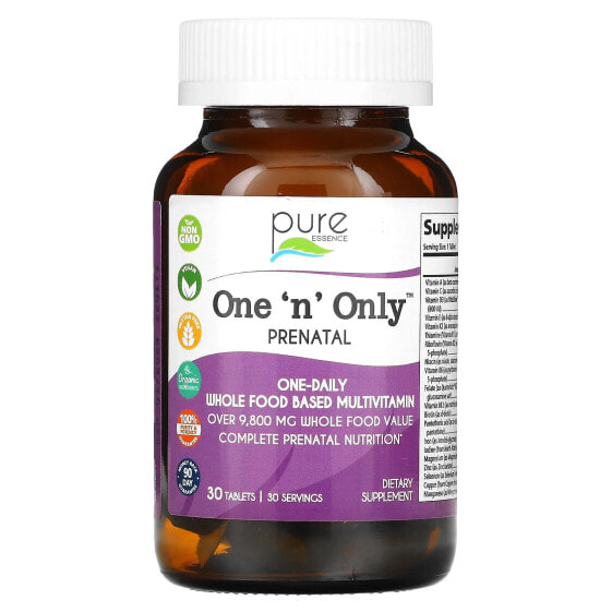 Витамины для женского здоровья Pure Essence One 'n' Only PreNatal, 30 таблеток