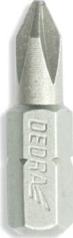 Dedra Końcówki wkrętakowe PH0x25mm, 3szt blister (18A02PH00-03)