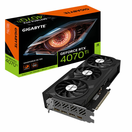 Graphics card Gigabyte GV-N4070WF3OC-12GD GEFORCE RTX 4070 GDDR6X 12 GB