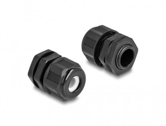 Delock 60469 - Black - Polyamide - 2 pc(s) - M16 - 8 mm - 2.45 cm