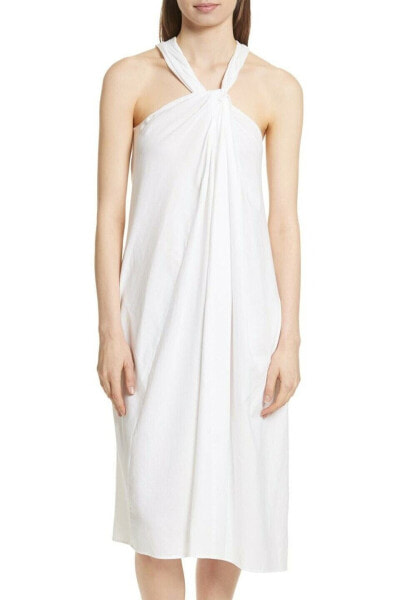 Vince 153228 Women's Twist Front Dress Sleeveless Optic White Sz. Small