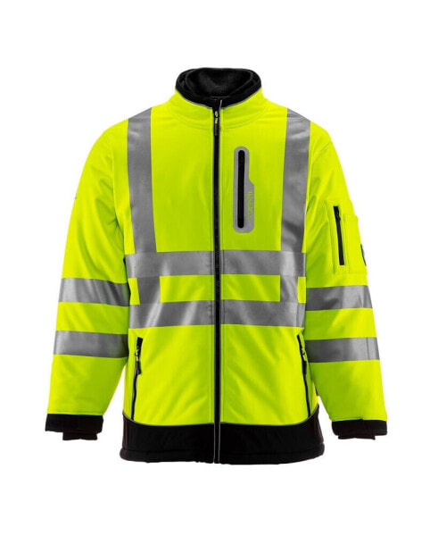 Big & Tall Insulated HiVis Extreme Softshell Jacket with Reflective Tape