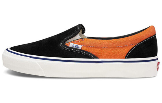 Кеды Vans slip-on Lx черно-оранжевые