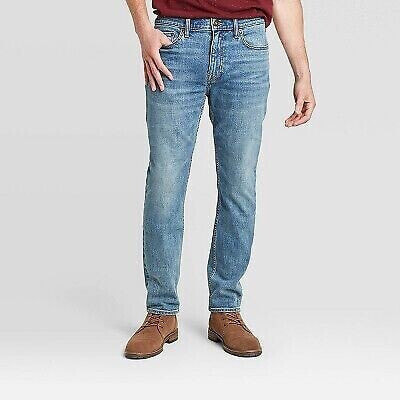 Men's Slim Fit Jeans - Goodfellow & Co Light Blue Wash 40x30