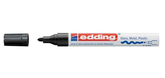 EDDING 750 - Black - Black - White - 1 colours - Bullet tip - Round - 2 mm