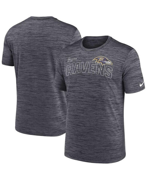 Men's Black Baltimore Ravens Velocity Arch Performance T-shirt