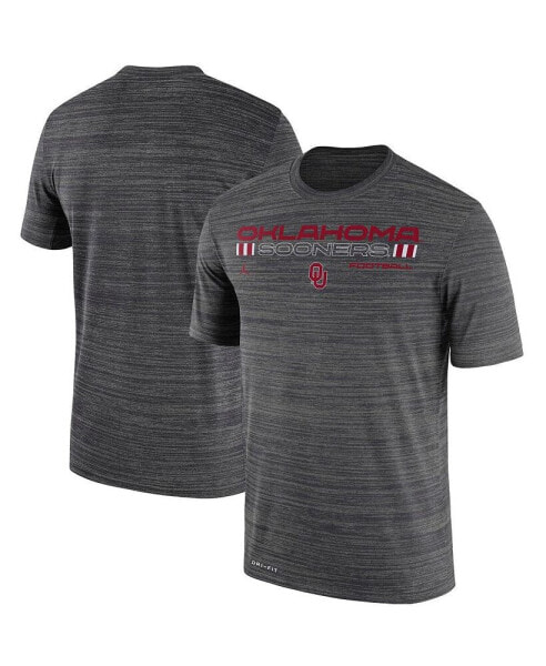 Men's Charcoal Oklahoma Sooners Velocity Legend Performance T-shirt