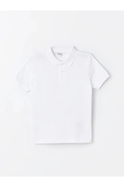 Polo Yaka Basic Kısa Kollu %100 Pamuk Erkek Çocuk Tişört