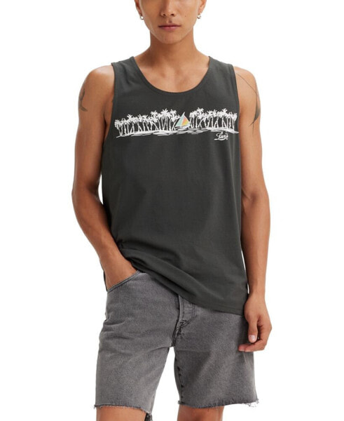 Men's Relaxed-Fit Sailboat Graphic Tank