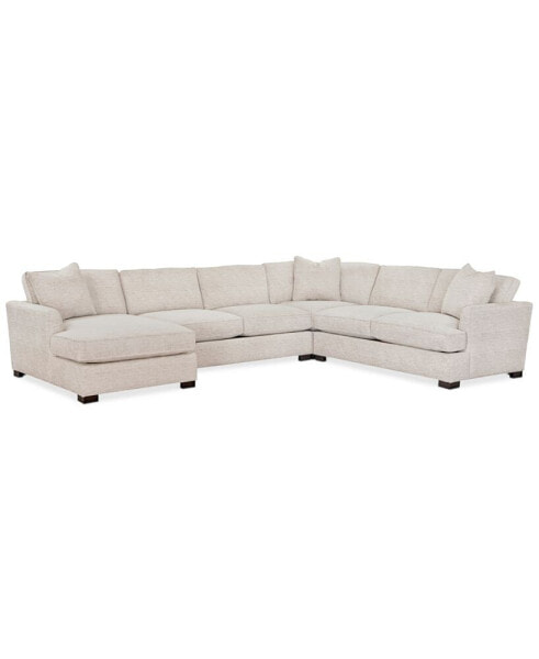 CLOSEOUT! Juliam 4-Pc. Fabric Chaise Sectional Sofa, Created for Macy's