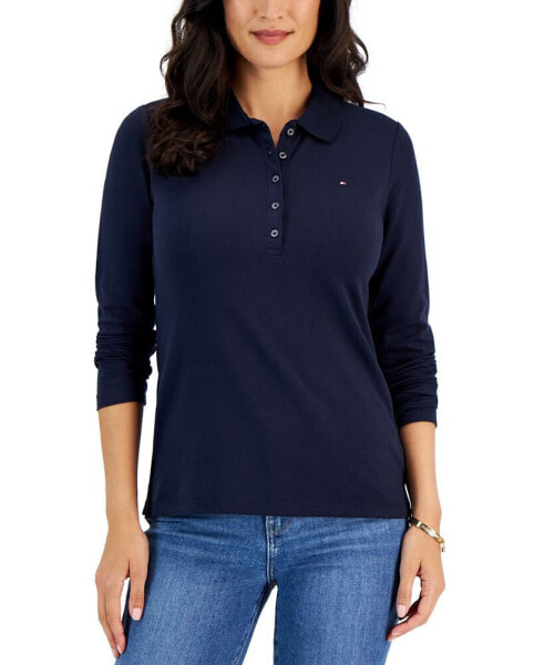Women's Logo Long-Sleeve Polo Shirt