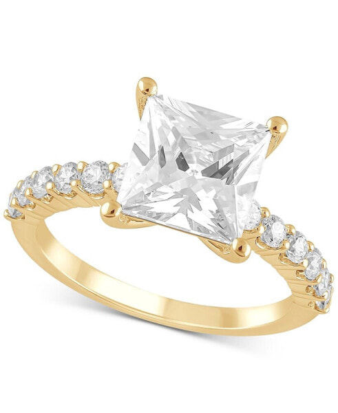 Certified Lab Grown Diamond Princess Engagement Ring (3-1/2 ct. t.w.) in 14k Gold
