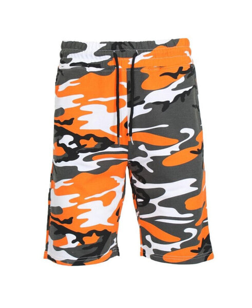 Men's Camo Printed French Terry Shorts