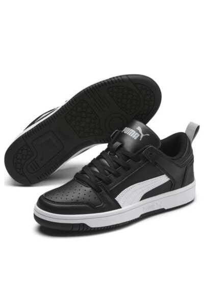 Rebound Layup Lo Sl Jr 370490-02 Sneakers Unisex Spor Ayakkabı Siyah-beyaz