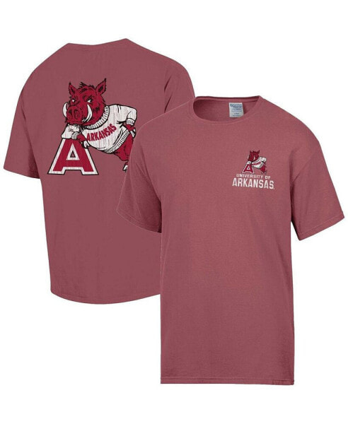 Men's Cardinal Arkansas Razorbacks Vintage-like Logo T-Shirt