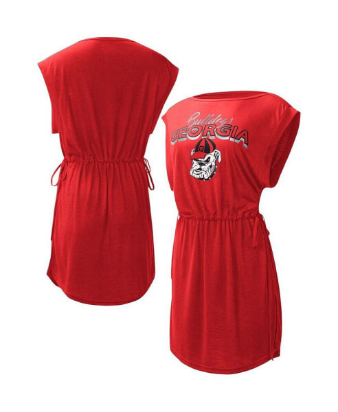 Women's Red Georgia Bulldogs GOAT Swimsuit Cover-Up Dress