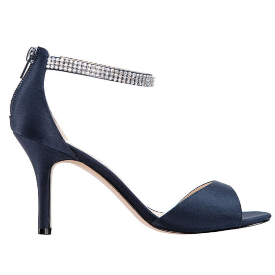 Nina Volanda Rhinestone Evening Ankle Strap Womens Blue Dress Sandals VOLANDA-N