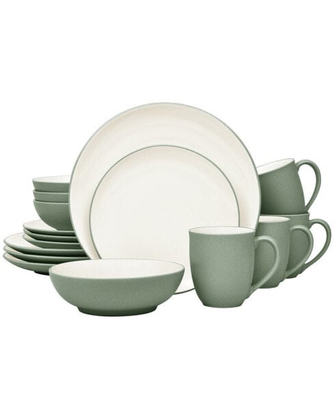 Colorwave Coupe 16-Pc. Dinnerware Set, Service for 4