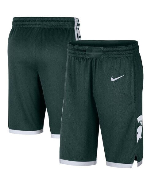 Men's Green Michigan State Spartans Logo Replica Performance Basketball Shorts