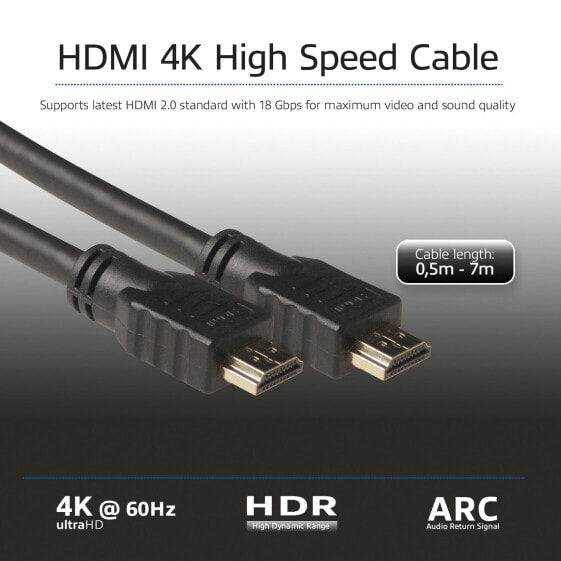 Intronics 0.5 meter High Speed Ethernet kabel - Cable - Digital/Display/Video