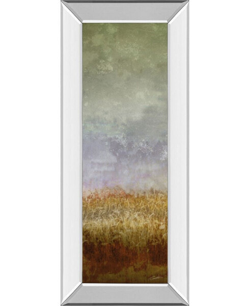 Lush Field Il by John Butler Mirror Framed Print Wall Art - 18" x 42"