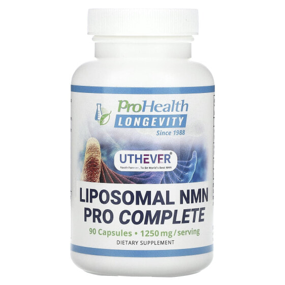 Витамины группы B ProHealth Longevity Liposomal NMN Pro Complete, 1 250 мг, 90 капсул (417 мг на капсулу)