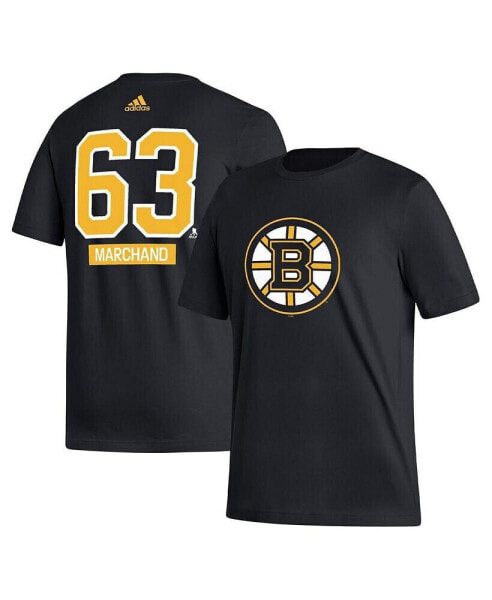 Men's Brad Marchand Black Boston Bruins Fresh Name and Number T-shirt