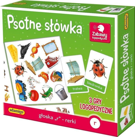 Adamigo Gra planszowa Psotne Słówka -Głoska R-rerki