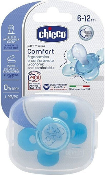 Пустышка Chicco Physio Comfort синяя 6-12 месяцев (7491321)