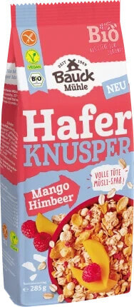 Müsli, Hafer Knusper Mango Himbeere, glutenfrei, 285 g