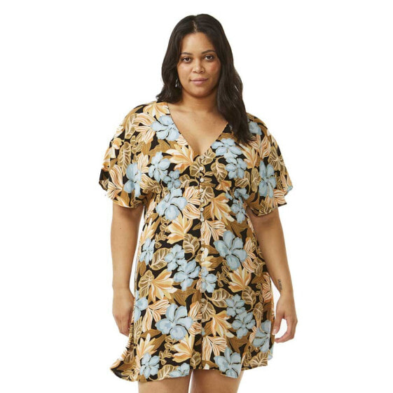 RIP CURL Follow The Sun Short Sleeve Short Dress