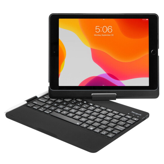 Targus THZ857DE - QWERTY - German - Apple - iPad (8th and 7th gen.) 10.2-inch - iPad Air 10.5-inch - iPad Pro 10.5-inch - Black - 26.7 cm (10.5")