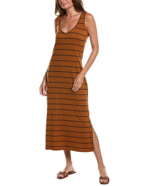 Isla Ciel Sleeveless Midi Dress Women's Brown S