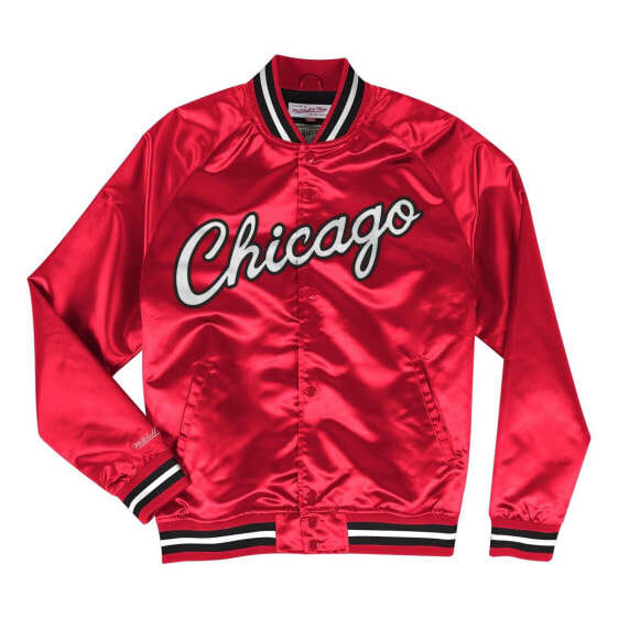 MITCHELL & NESS NBA LIGHTWEIGHT SATIN JACKET CHICAGO BULLS