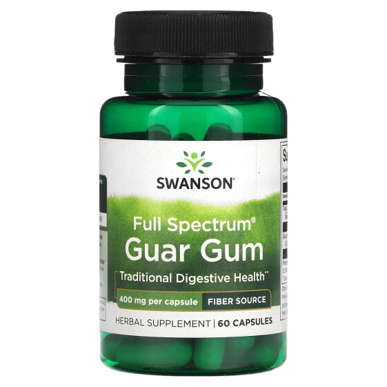 Капсулы для пищеварительной системы Swanson Full Spectrum Guar Gum, 400 мг, 60 шт.