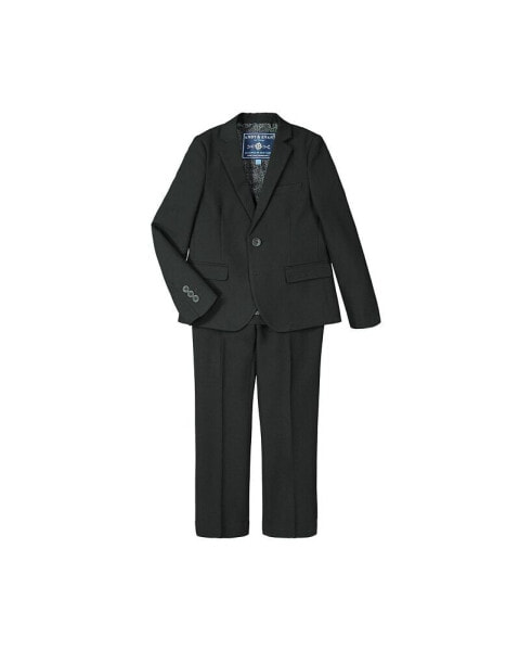 Big Boys Black Twill Basics 2-Piece Suit