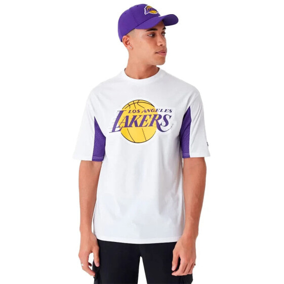 NEW ERA NBA Mesh Panel Los Angeles Lakers short sleeve T-shirt