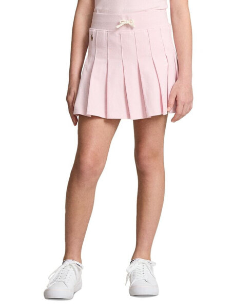 Big Girls Pleated Mesh Drawstring Skort