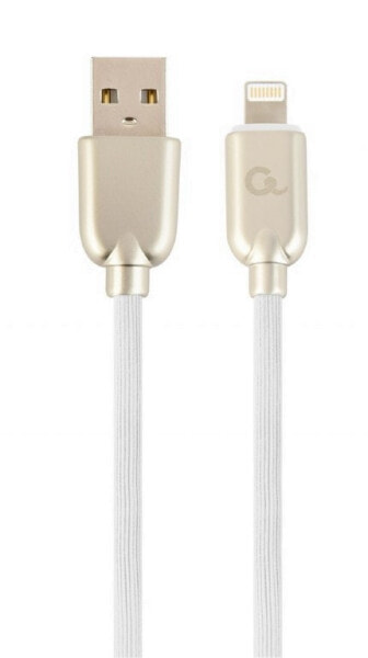 Кабель для зарядки Gembird Cablexpert CC-USB2R-AMLM-1M-W - 1 м - Lightning - USB A - Мужчина - Белый