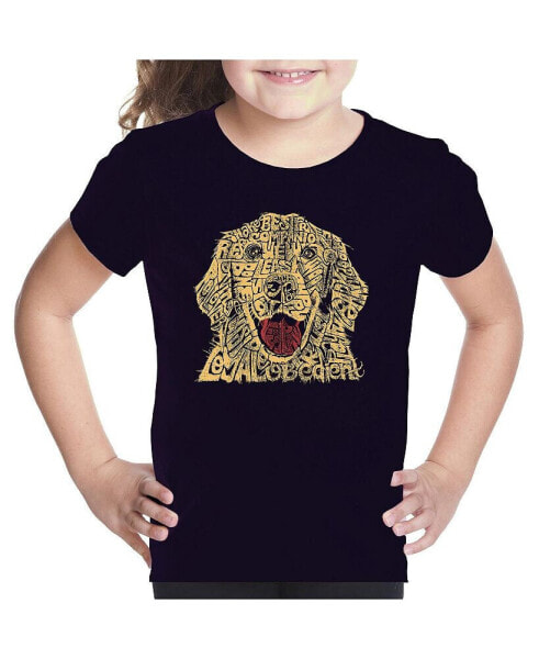 Big Girl's Word Art T-shirt - Dog