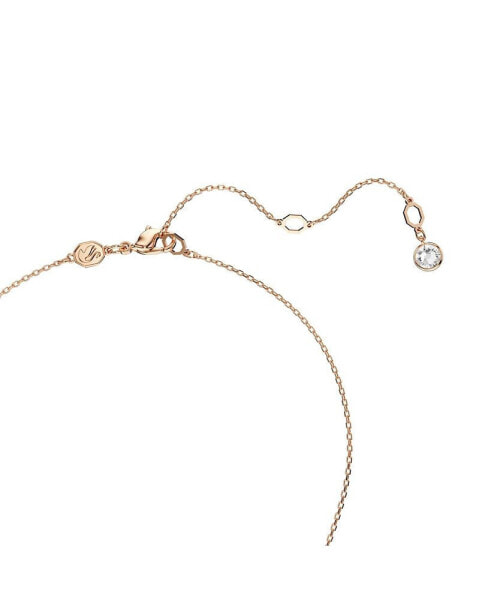 Swarovski white, Rhodium Plated or Gold-Tone or Rose-Gold Tone Meteora Pendant Necklace