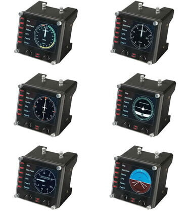 G G Saitek Pro Flight Instrument Panel - Flight Sim - PC - Analogue / Digital - Wired - USB 2.0 - Black