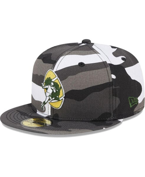 Бейсболка с застежкой Fitted New Era Green Bay Packers Urban Camo для мужчин