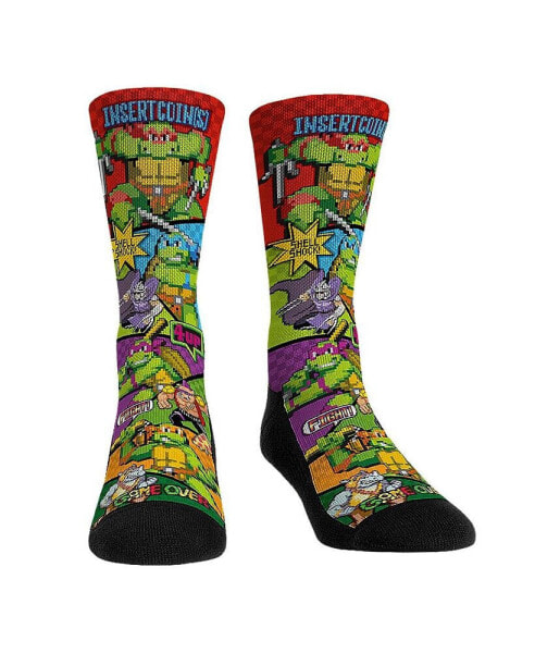 Men's and Women's Socks Teenage Mutant Ninja Turtles Game Time Crew Socks