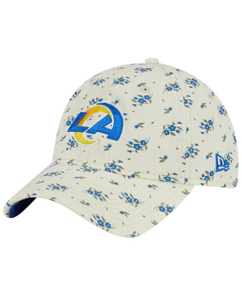 Men's Cream Los Angeles Rams Bloom 9TWENTY Adjustable Hat