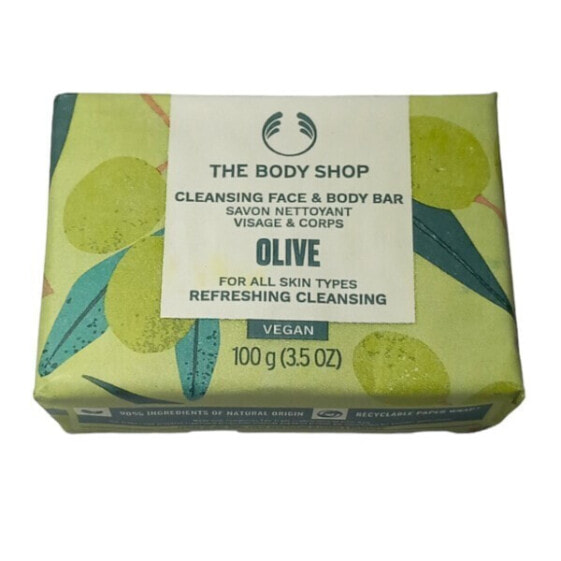 Solid soap for face and body Olive (Cleansing Face & Body Bar) 100 g